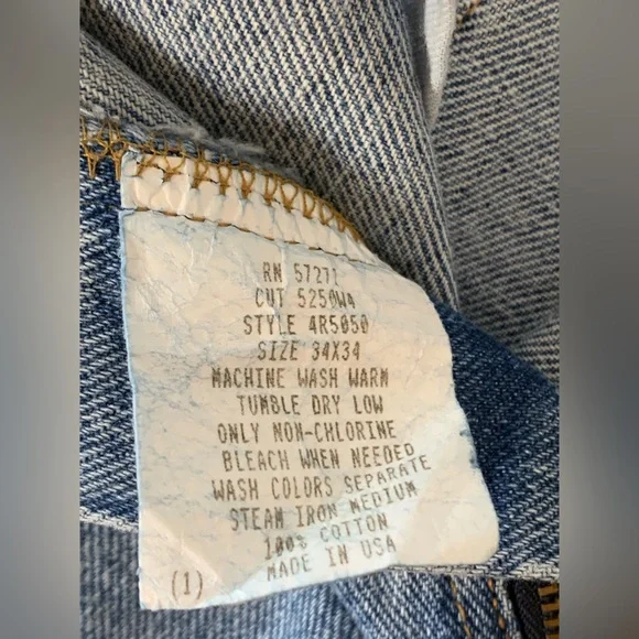 Vintage Perry Ellis America Relaxed Fit Denim Vintage, Antique Wash NWT Rare! - Picture 15 of 16
